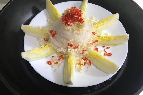 蒜蓉粉丝娃娃菜的做法图解4