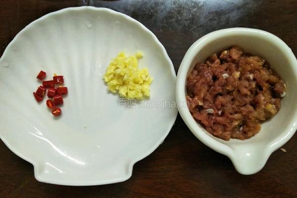 香辣肉末豆角的做法图解3