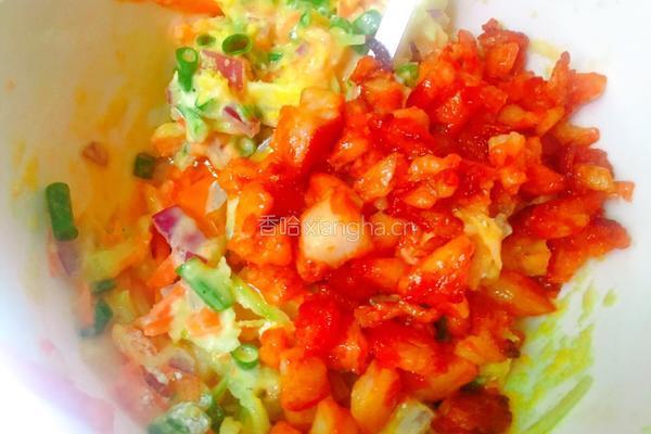 鸡柳杂蔬鸡蛋饼的做法图解5