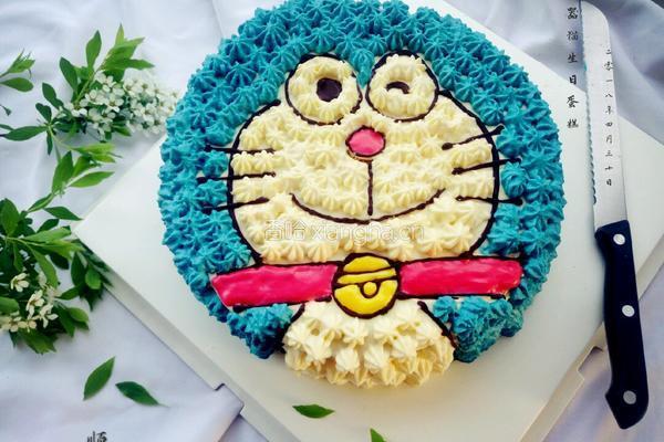 机器猫生日蛋糕的做法图解18