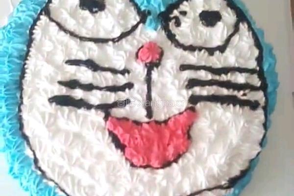 机器猫生日蛋糕的做法图解19