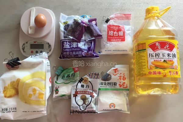 葡萄干椰蓉小饼干的做法图解1