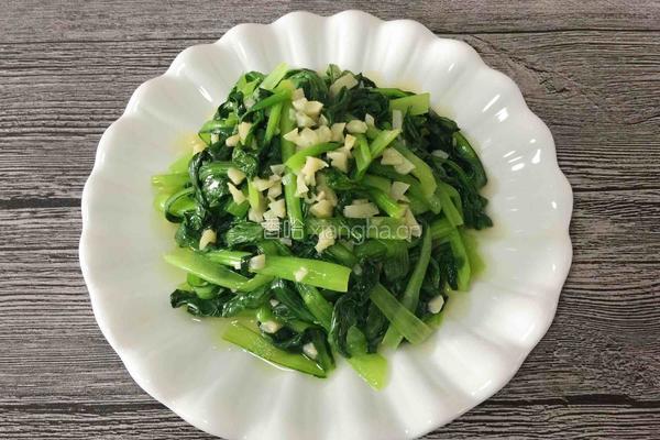 清炒油菜的做法图解8