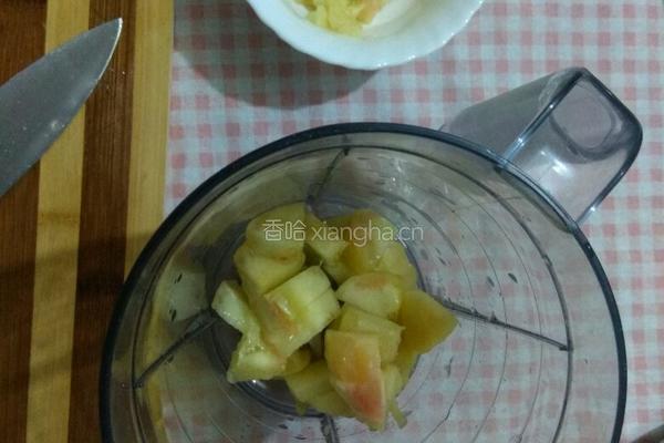 桃子奶昔的做法图解3