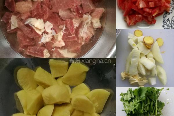 西红柿土豆牛腩汤的做法图解1