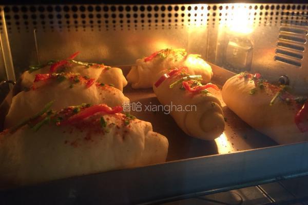 葱香辣味面包卷的做法图解11
