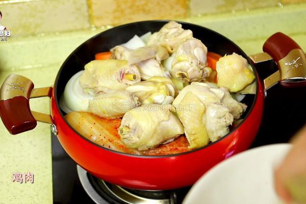 韩式辣白菜炖鸡肉块的做法图解12
