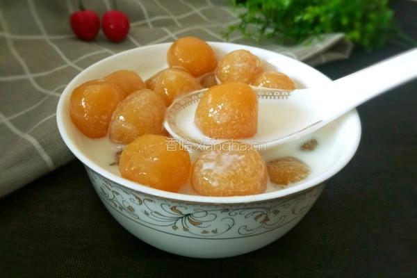 牛奶南瓜芋圆的做法图解1