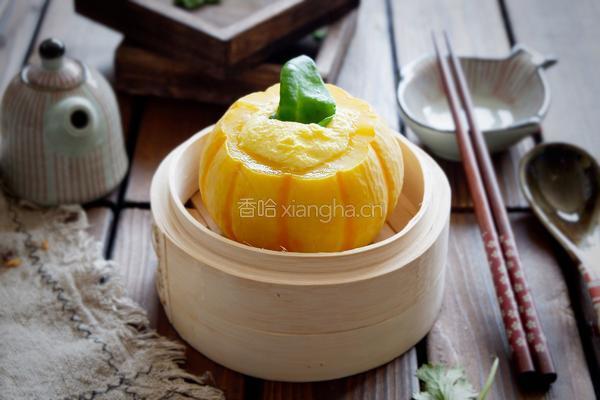南瓜蒸蛋的做法图解7