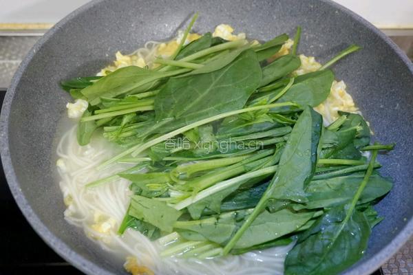 菠菜鸡蛋面的做法图解8