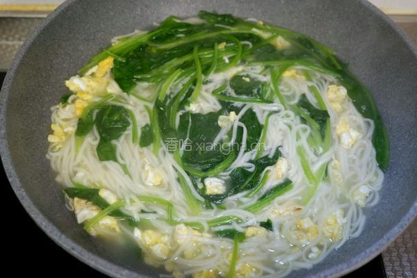 菠菜鸡蛋面的做法图解9