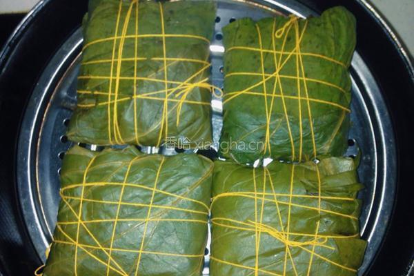 荷叶糯米鸡的做法图解9