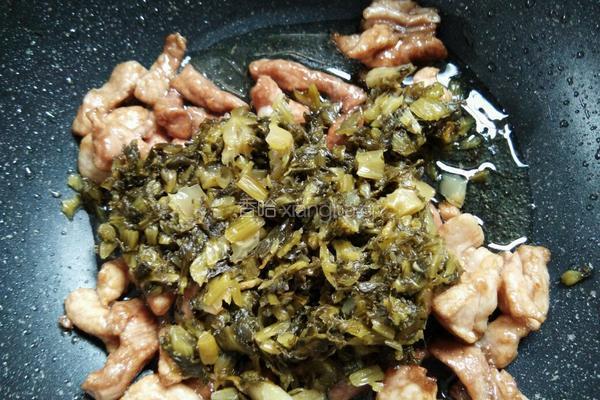 雪菜肉丝面的做法图解5