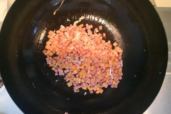 菠萝蛋炒杂粮饭的做法图解4