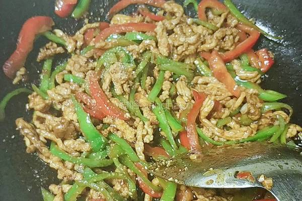青椒肉丝的做法图解12