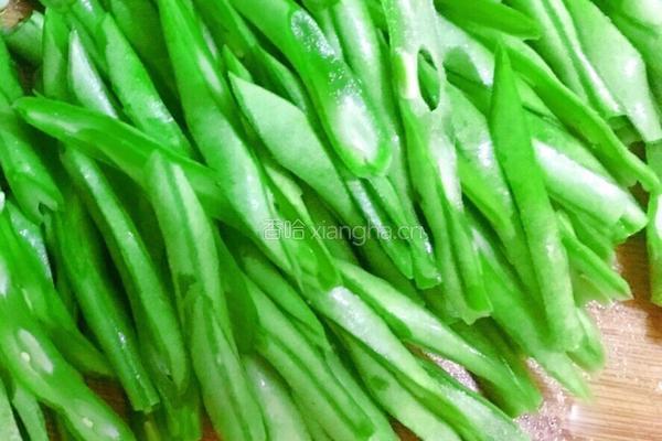 四季豆煎蛋的做法图解3