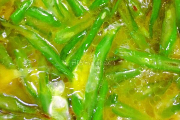 四季豆煎蛋的做法图解6