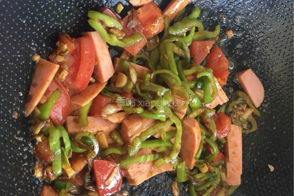 尖椒炒豆腐皮的做法图解4