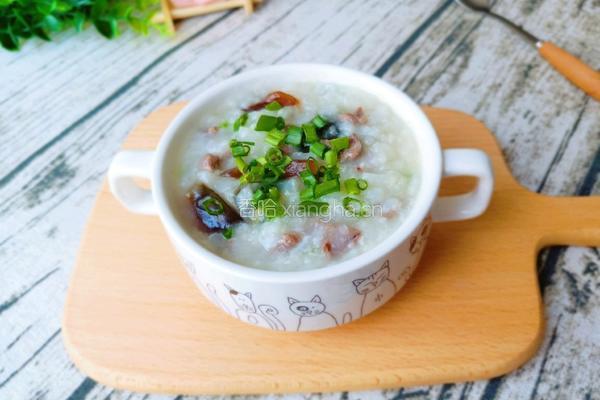 皮蛋瘦肉粥的做法图解7