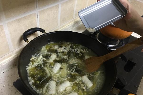酸菜粉丝汤的做法图解8