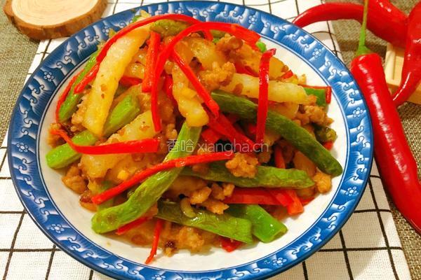 肉末土豆炒豆角的做法图解11
