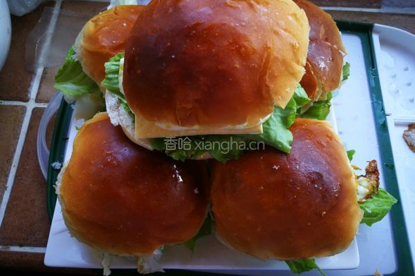 牛肉鸡蛋汉堡的做法图解6