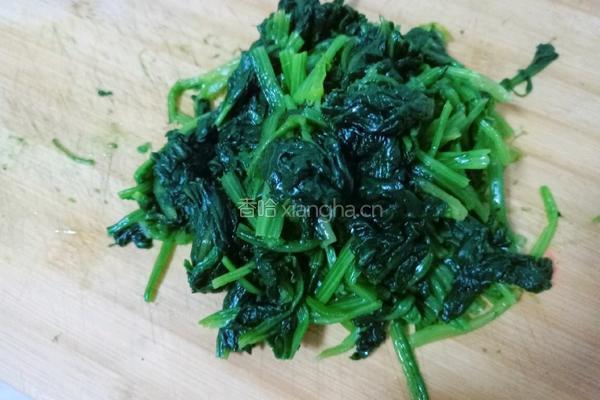 菠菜花生米的做法图解3