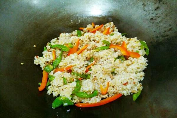 双椒肉丝炒饭的做法图解20