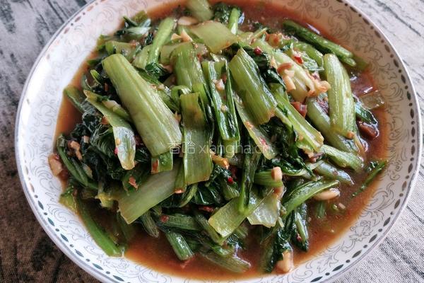 香菇酱炒小白菜的做法图解7
