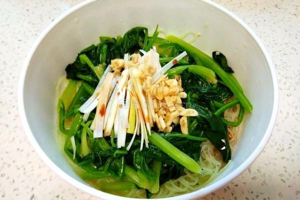 菠菜拌粉丝的做法图解5