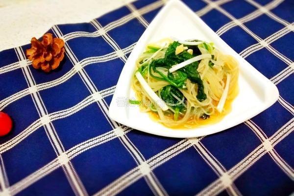 菠菜拌粉丝的做法图解7