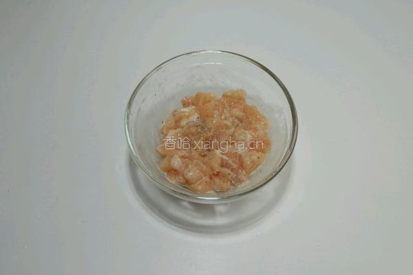 茼蒿鸡肉藜麦饭的做法图解3