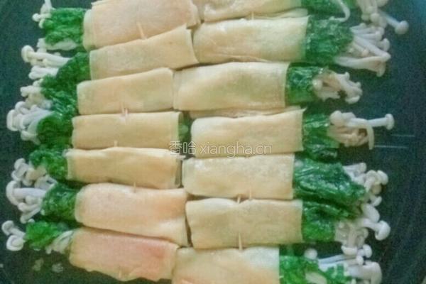 素煎豆卷金针菇的做法图解3