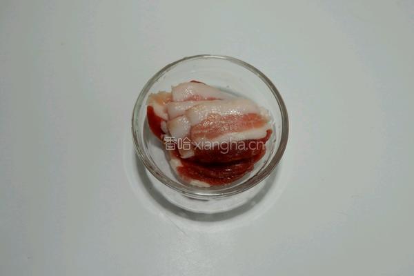 五花蒜苔土豆片的做法图解1