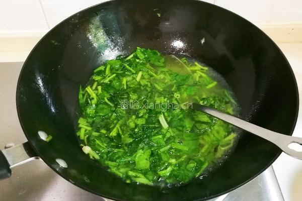 菜油肉丝菠菜汤的做法图解8