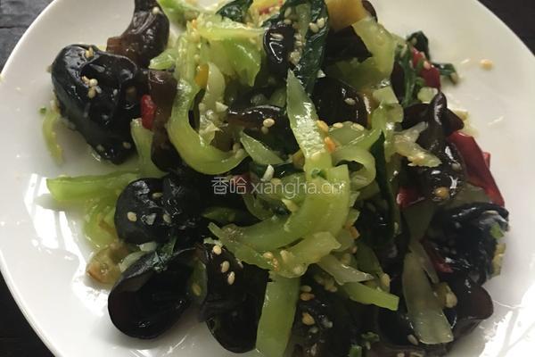 木耳莴苣凉拌菜的做法图解6