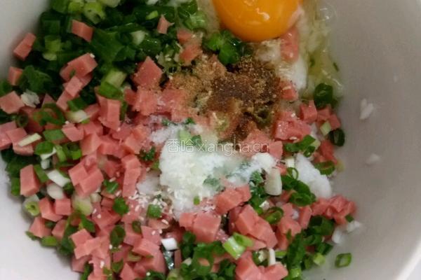 火腿饭饼的做法图解3