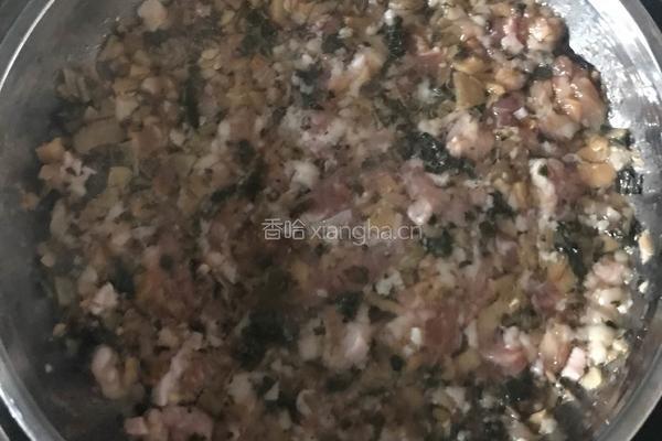 梅菜碎肉的做法图解3