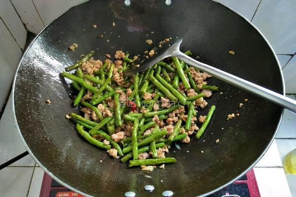 肉末炒长豆角的做法图解9
