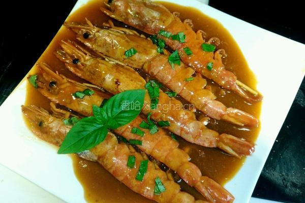 茄汁棒棒虾的做法图解4
