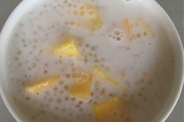 芒果菠萝西米露的做法图解6