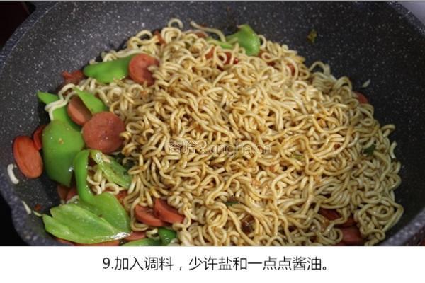 炒方便面的做法图解9