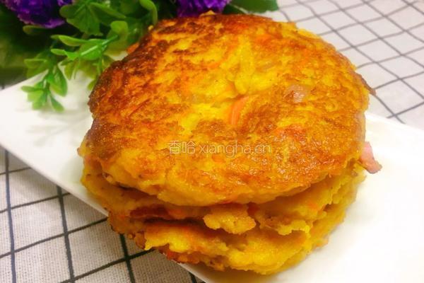 黄瓜渣土豆鸡蛋饼的做法图解1
