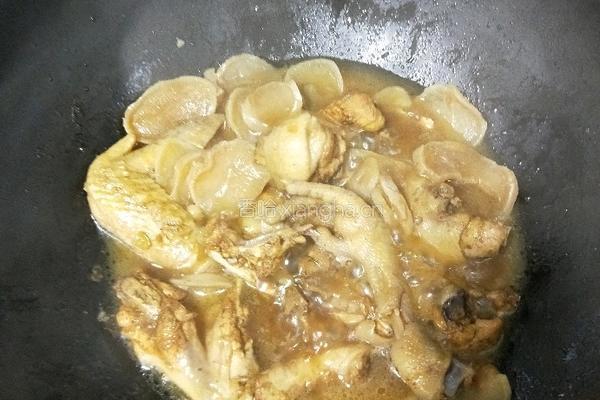 鸡肉炖土豆干的做法图解8
