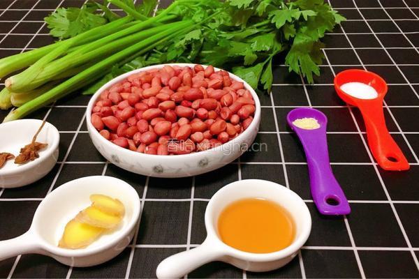 芹菜炝花生米的做法图解2