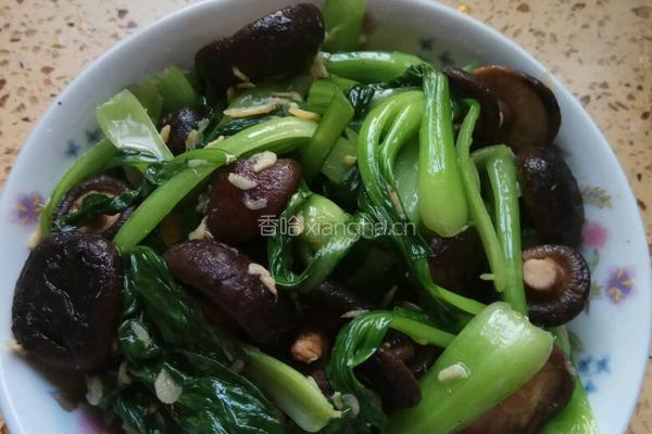 香菇虾米青菜的做法图解8