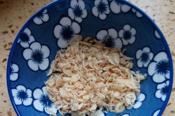 香菇虾米青菜的做法图解2