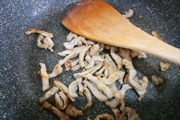 蒜苔炒肉丝的做法图解5