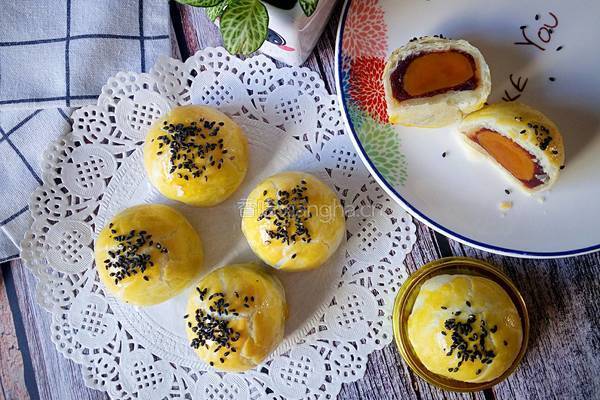 蛋黄酥的做法图解27