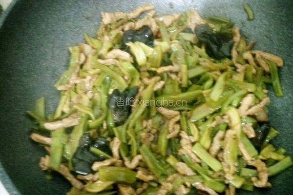 苔干炒肉丝的做法图解4